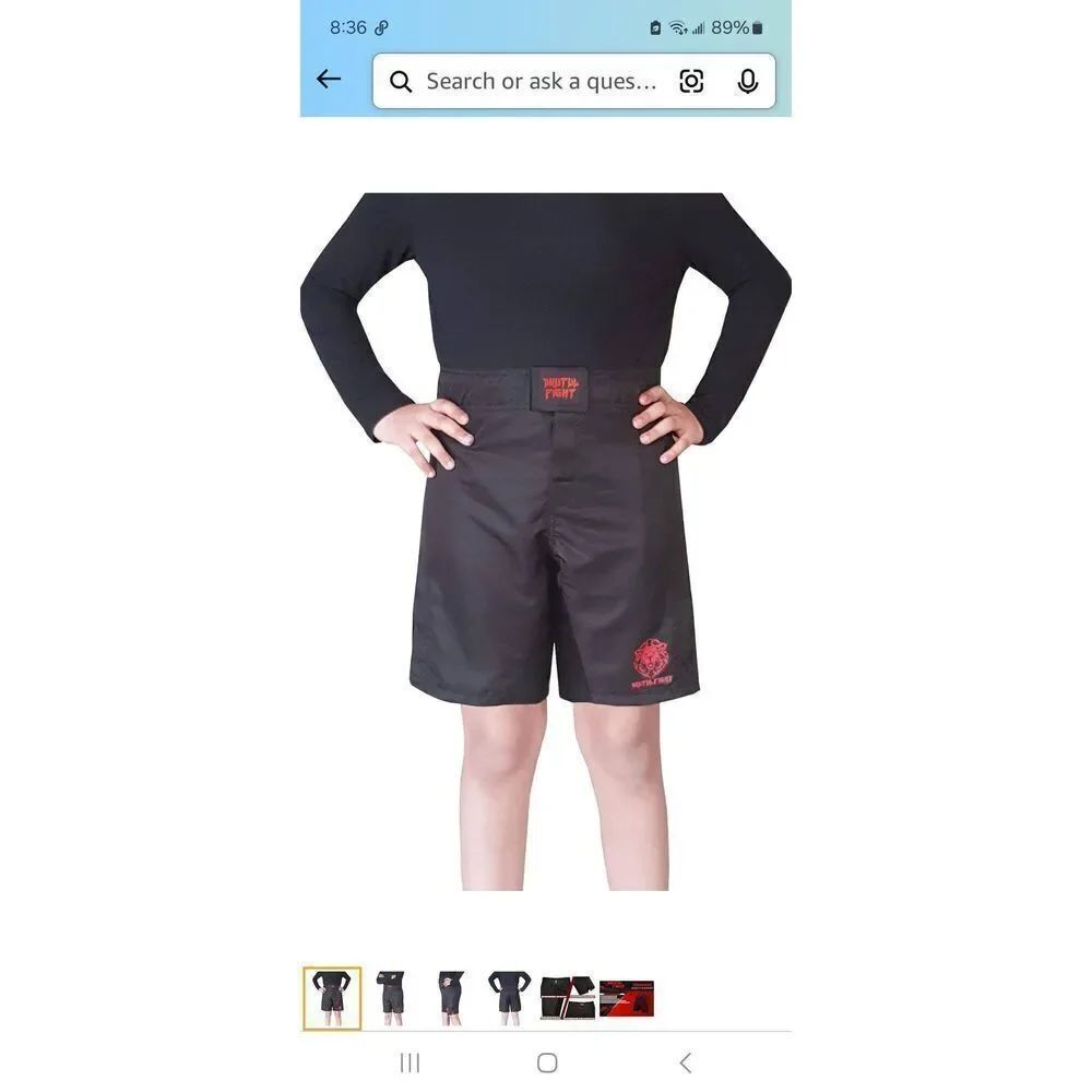 New Boys Size 8 Brutul Fight MMA Mixed Martial Arts Shorts Muay Thai Training